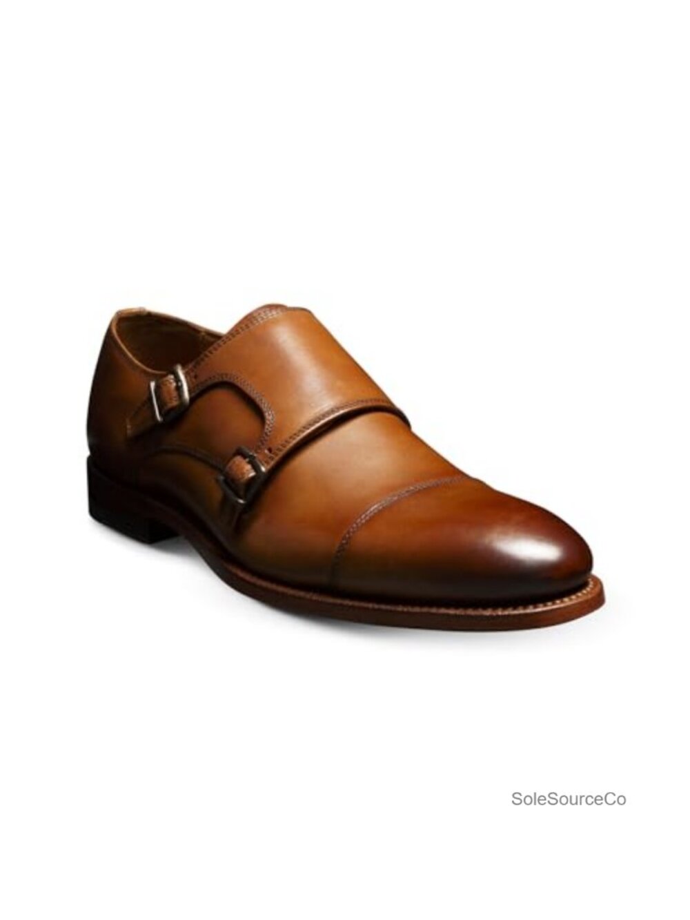 Men's Double Monk Strap Dress Shoes Goodyear Welt Leather Uppers